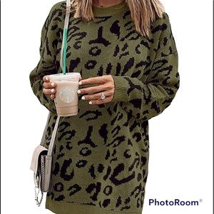 Women’s Casual Leopard Print Sweater size M NWT